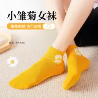 [10双]袜子女短袜浅口低帮船袜女士运动袜春秋薄款短筒小雏菊ins潮女高XR