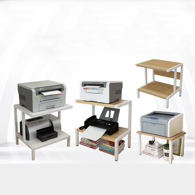 单层打印机架阿斯卡利桌面置物架办公收纳架子放复印机桌子现代简约置物架