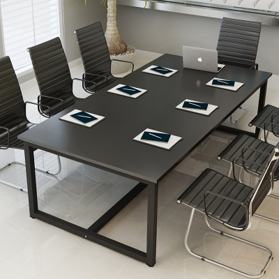 定制阿斯卡利办公洽谈桌长条桌6人简约现代2米长方形培训小型会议室桌子工作台