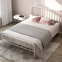 欧式现代简约网红铁床古达单人铁架床1.2米1.5米加厚双人铁艺床