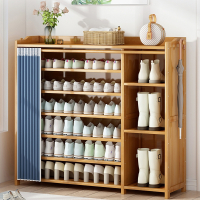 古达推拉门口加厚简易鞋柜家用门外网红鞋架子