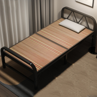古达折叠床单人出租房用双人床1米2加固办公室午休家用简易硬板床便携