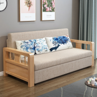 古达沙发床小户型客厅单双人坐卧可折叠两用多功能木懒人沙发榻榻米