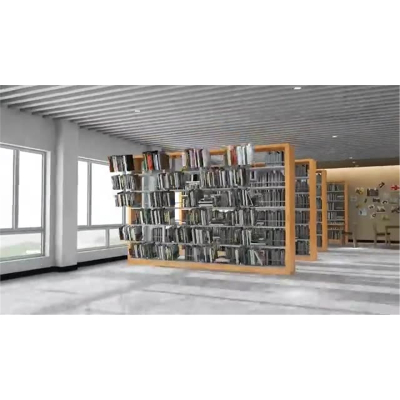 阿斯卡利钢制书架图书馆自习室图书架组合书柜书店阅览室单面双面书架