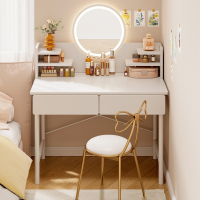 化妆桌卧室梳妆台小户型现代简约古达书桌化妆台一体简易桌子