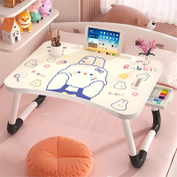 卡通床上小桌子古达折叠电脑书桌学生儿童卧室宿舍上铺学习小桌板懒人
