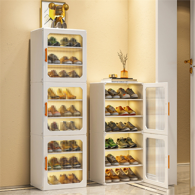 鞋架子家用古达门口简易鞋架楼道鞋收纳入门小窄鞋柜