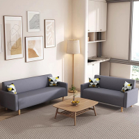 古达布艺沙发小户型客厅棉麻双人三人简易公寓出租房用经济型懒人