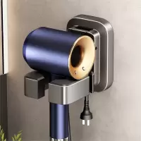 电吹风机置物架吸盘免打孔壁挂式电吹风挂架浴室绕线风筒收纳