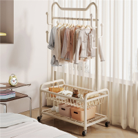 挂衣架卧室落地衣帽架可移动不占空间入户置物架一体靠墙晾衣