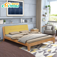 驰友CHIYOU 床实木床简约现代欧式床高低床卧室家具双人床