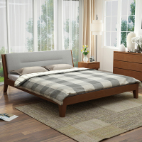 驰友CHIYOU 床实木床简约现代欧式床高低床卧室家具双人床