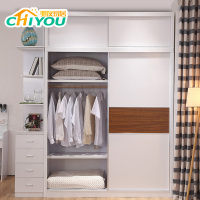 驰友(CHIYOU) 衣柜简约现代储物衣柜木纹衣柜卧室家具