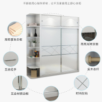 驰友(CHIYOU) 衣柜简约现代时尚卧室储物衣柜1.8米衣柜