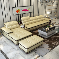 驰友(CHIYOU) 沙发 真皮沙发简约现代真皮大户型L型真皮沙发客服家具组合