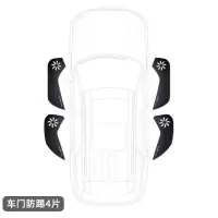 专用于2021款奇瑞瑞虎8PLUS汽车用品改装装饰内饰保护贴车门防踢垫