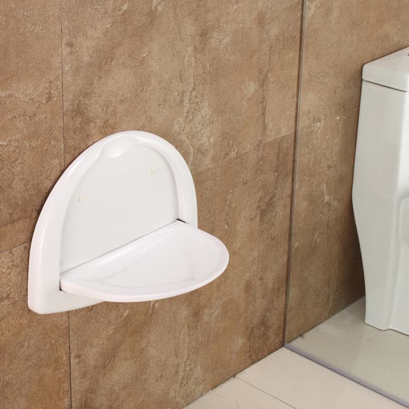 ABS淋浴椅 淋浴房壁椅 浴室折叠椅 换鞋凳卫生间椅墙椅 出口品质都市诱惑图片