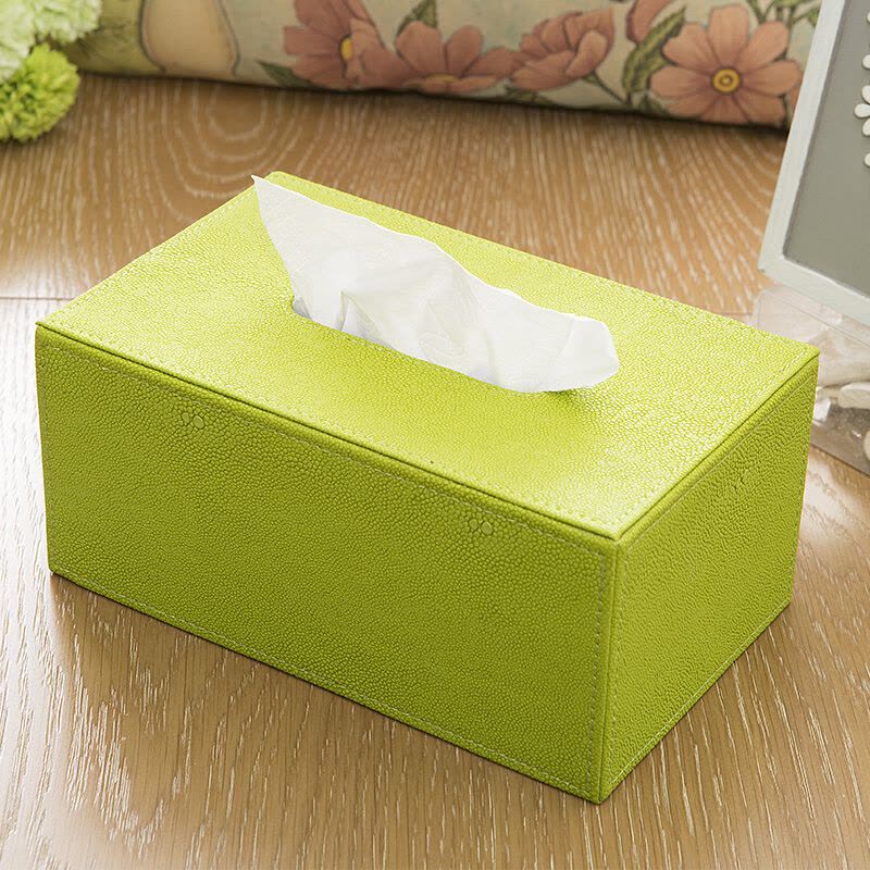 创意简约家用皮革纸巾盒客厅欧式长方形桌面收纳盒车用餐巾抽纸盒都市诱惑图片