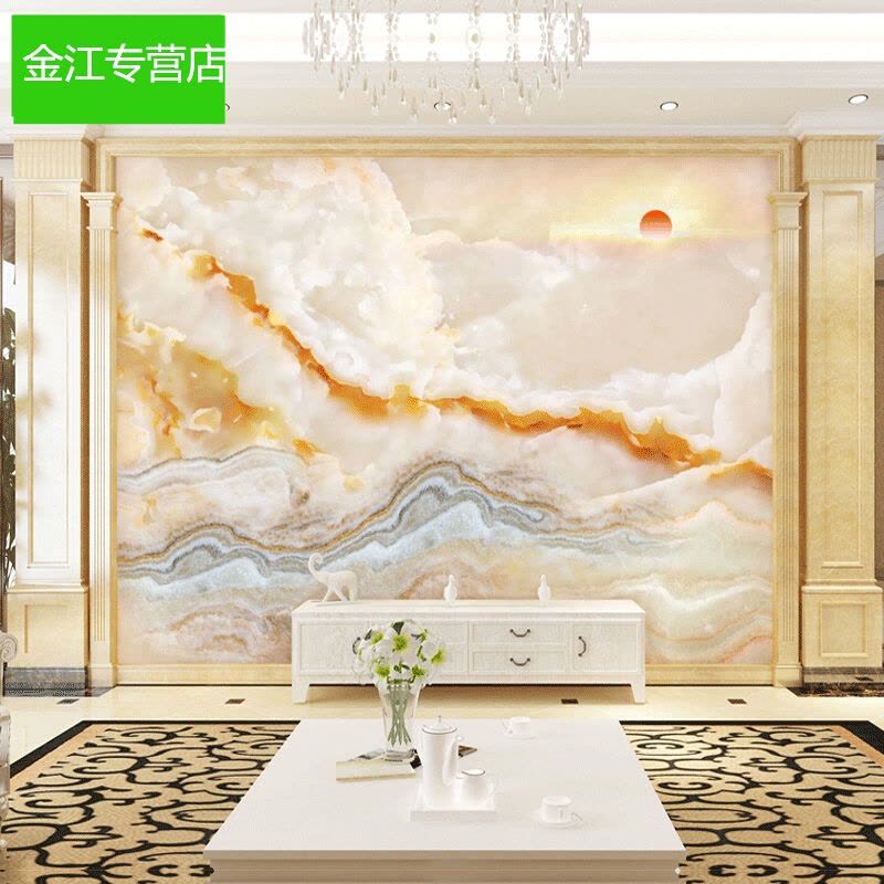 山水背景墙瓷砖仿大理石洗手间通用餐厅厕所彩色耐高温建材卫生间都市诱惑图片