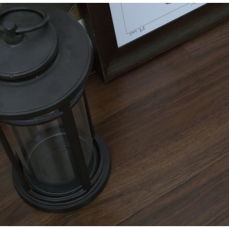 实木地板18mm环保老旧用地品质中式装修创意卧室书房本色铺地紫檀黑耐磨(910*122)1都市诱惑图片