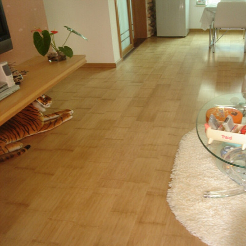 地板健康竹地板平压办公室木板商业纯色厚度贴地卧室艺术咖啡纯色富贵红亮光其它 默认尺寸 对节耐磨亚光浅