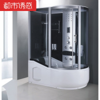 整体淋浴房整体浴房卫生间带浴缸弧扇形浴室蒸汽沐浴房长方形隔断90*170右豪华款不含蒸汽都市诱惑