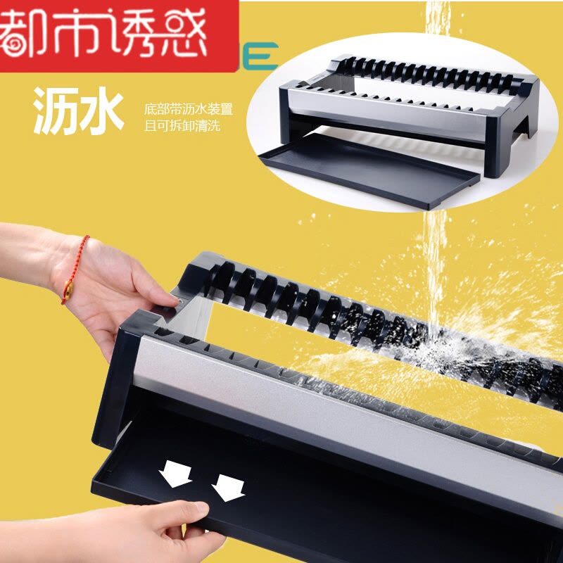 厨房碗柜塑料沥水碗架子装碗碟收纳箱放碗盘餐具收纳盒置物架 410*265*105都市诱惑图片