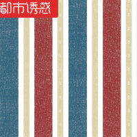 地中海英伦复古竖条纹无纺布墙纸卧室客厅电视背景彩色条纹壁纸都市诱惑