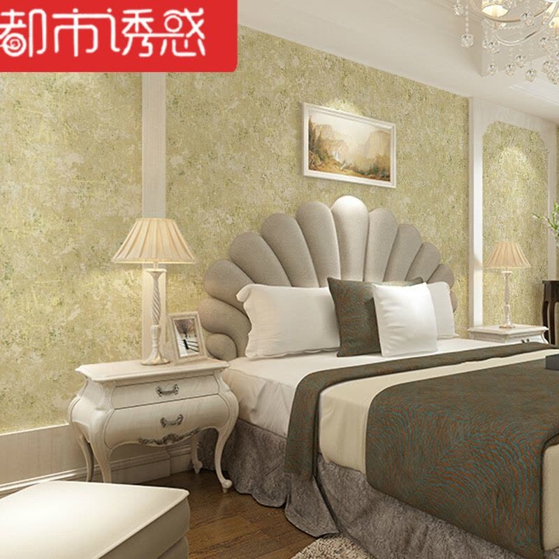 美式素色怀旧复古个性壁纸无纺布墙纸卧室客厅时尚服装店壁纸都市诱惑图片