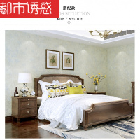 壁纸复古田园乡村墙布贴墙纸防水宿舍浪漫无缝卧室壁画古典酒吧咖搭配款复古淡蓝11121仅墙纸都市诱惑