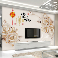 电视背景墙墙布壁纸3D立体简约现代客厅卧室壁画5D中式无缝布墙纸无缝无纺布(整张贴)墙纸+胶水都市诱惑