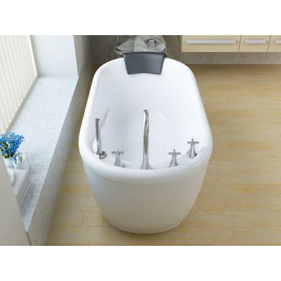 小户型多彩浴盆浴缸小型淋浴磨砂一体式热水普通欧式可配整体立式都市诱惑 白色五件套(银) &asymp1.5M