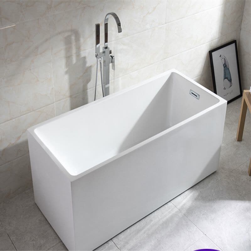 浴缸独立式无缝浴缸家用卫生间欧式大浴缸浴盆浴池亚克力都市诱惑图片