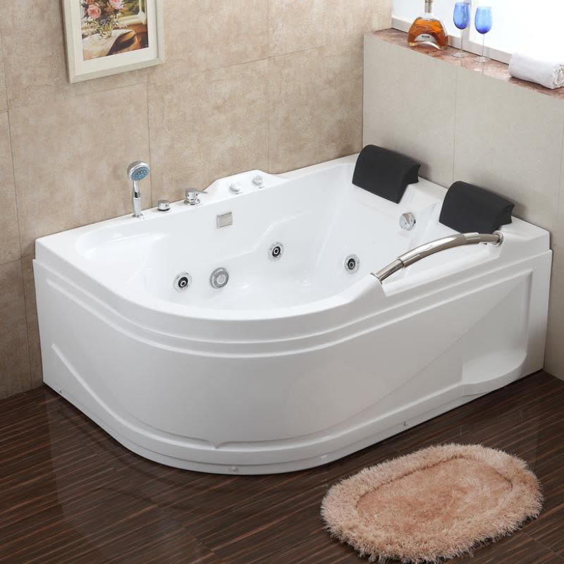 亚克力浴缸双人长方形浴缸1.6米1.7米1.8米左裙右裙都市诱惑图片