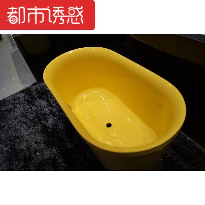 亚克力浴缸温泉独立浴缸1.0~1.5米全彩亚克力浴盆多种颜色 1.0M米X64CM X57CM 1.5M都市诱惑图片