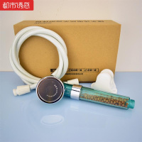 水龙头主体欧式金色冲凉浴室洗浴洒水水阀龙头恒温软管压花方形电热水器塑料淋浴器花洒都市诱惑