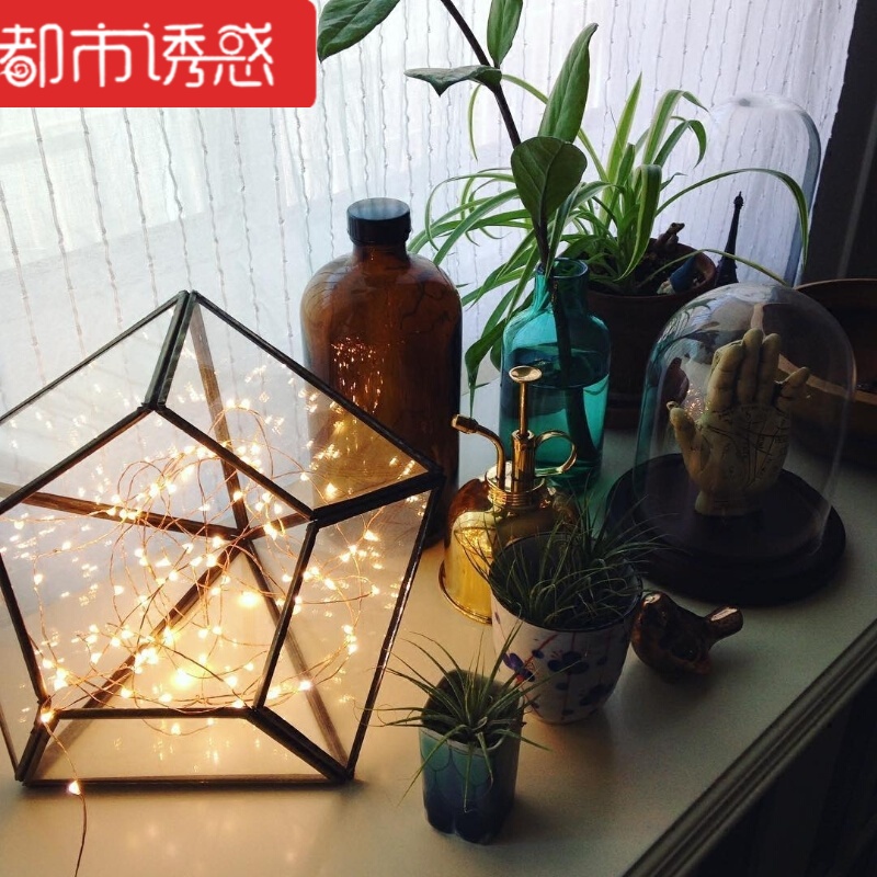 满天星灯灯串铜线可遥控户外防水10米USB婚庆装饰灯小彩灯闪灯串出口等级插电遥控12米200灯暖白都市诱惑