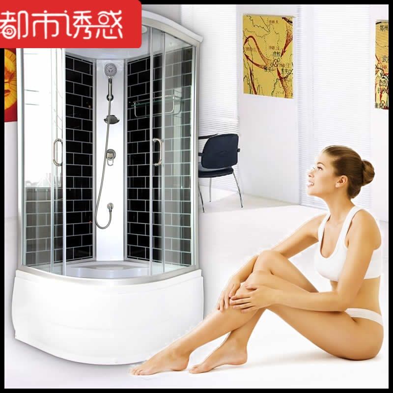 卫生间一体淋浴房整体浴室洗澡房家用沐浴房玻璃洗浴隔断简易房豪华加厚款80x80不含蒸汽都市诱惑图片