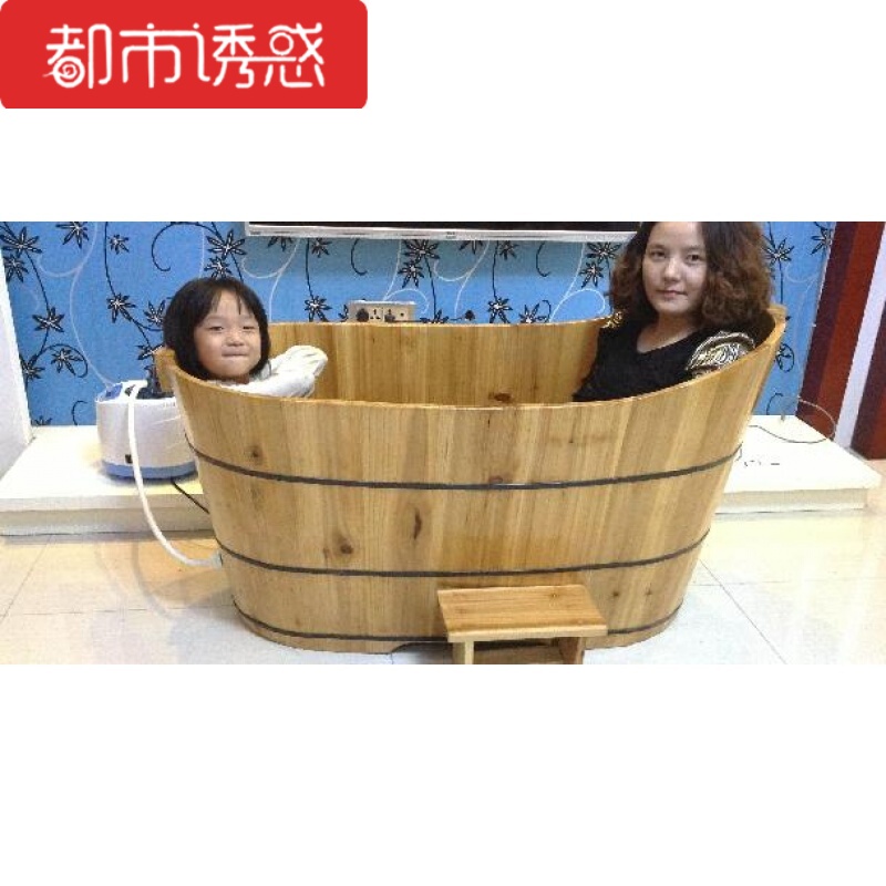 现货带盖熏蒸桶香杉木木桶沐浴桶澡盆洗澡桶儿童浴缸木盆
