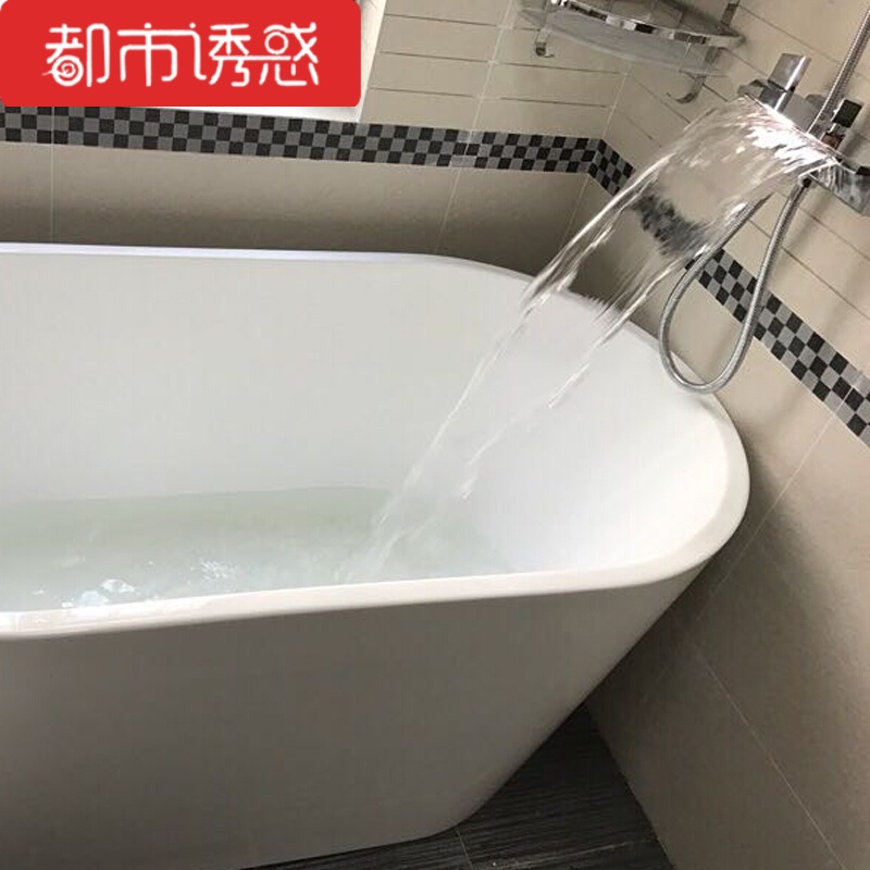 墙装式浴缸龙头铜质大瀑布淋浴龙头D10 瀑布式墙装龙头都市诱惑高清大图