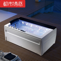 卫浴水幕大瀑布双人冲浪按摩亚克力浴缸恒温加热都市诱惑