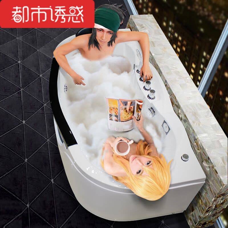 按摩浴缸双人恒温加厚亚克力浴缸盆-1.8米831恒温加热都市诱惑图片