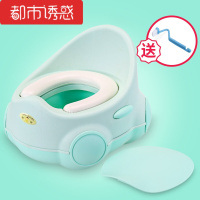 尿盆便盆女孩简易儿童坐便器女宝抽屉式宝宝马桶坐便器2-5岁做 软垫小汽车坐便器+薄荷绿 送刷都市诱惑
