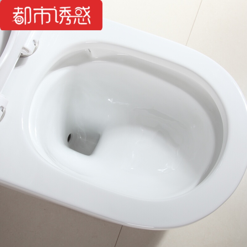 家用抽水马桶坐便器静音式节水防臭防堵超大口径抽水座便器陶瓷抗菌雪花釉脲醛盖板+全国联保都市诱惑