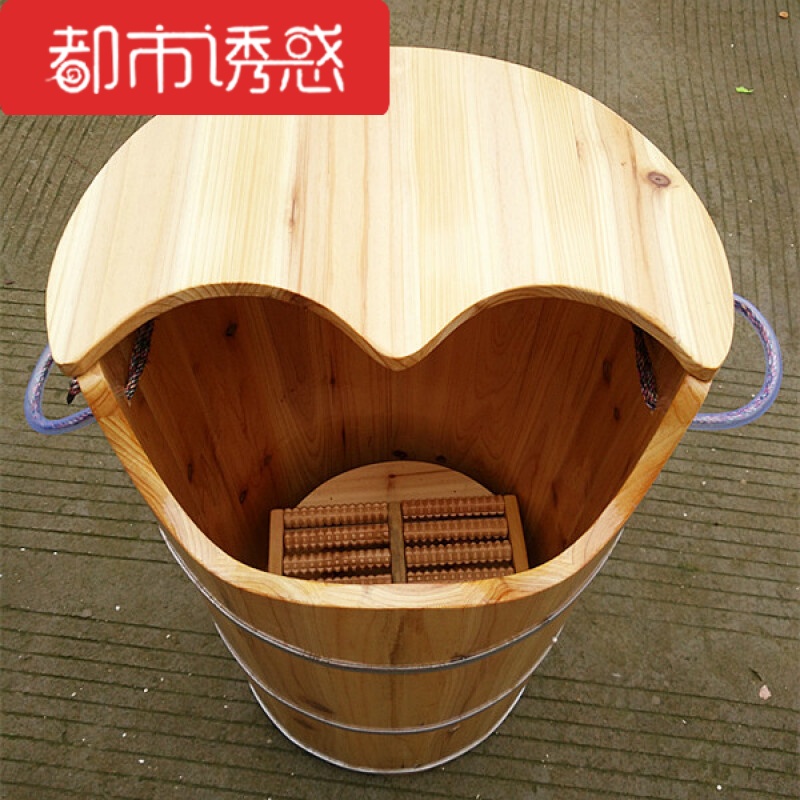 杉木加高60cm加厚泡脚木桶洗脚桶足浴桶泡腿木桶足疗桶X都市诱惑