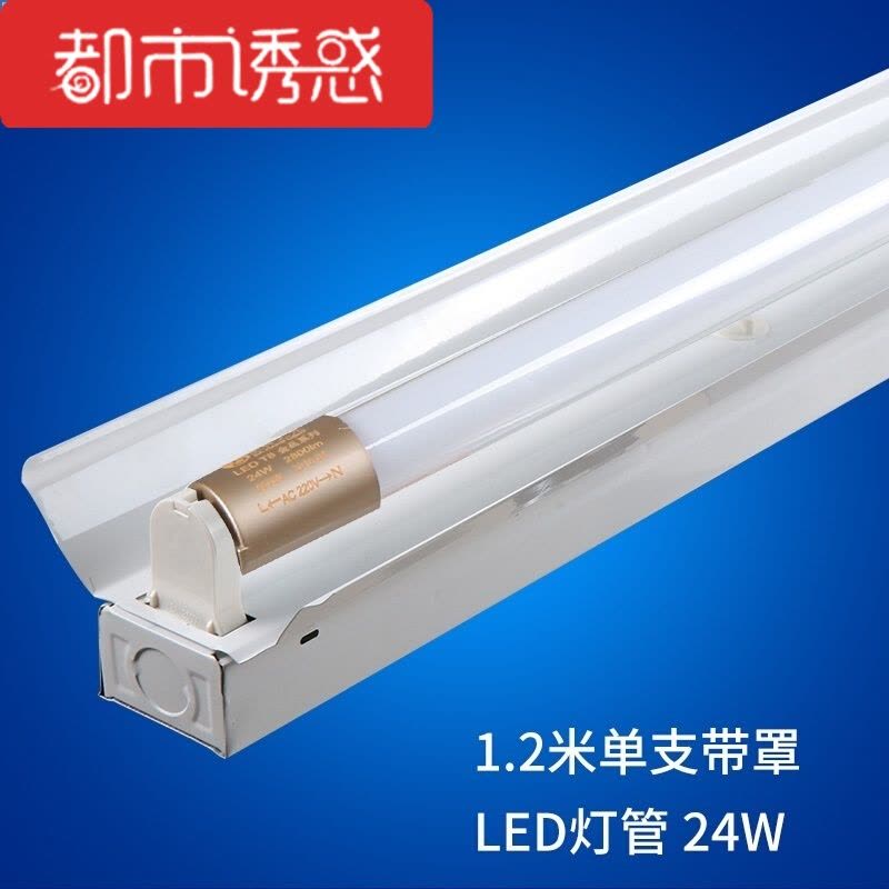 T8LED日光灯全套一体化支架灯40W超亮节能灯单双管带罩应急灯装置都市诱惑图片