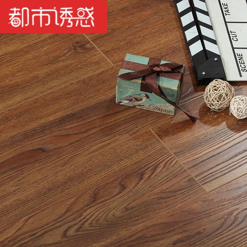 强化复合木地板12mm仿实木e1防滑高耐磨家用卧室防水家装灰色地板YK8831㎡都市诱惑图片