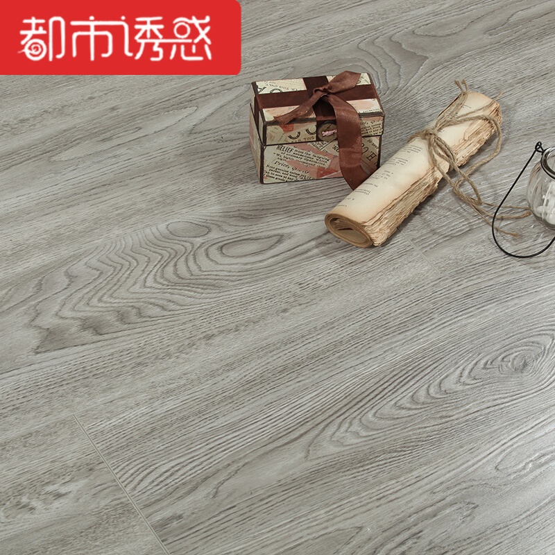 强化复合木地板12mm仿实木e1防滑高耐磨家用卧室防水家装灰色地板YK8831㎡ 默认尺寸 YK886