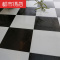 PVC地板石塑地板自粘免胶塑胶地板纸地板革黑白格子地板贴加厚都市诱惑