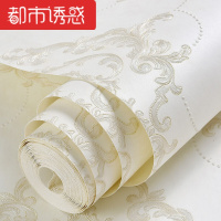 电视背景墙壁纸大气欧式客厅立体影视墙办公室卧室温馨床头墙纸米白色682152仅墙纸都市诱惑